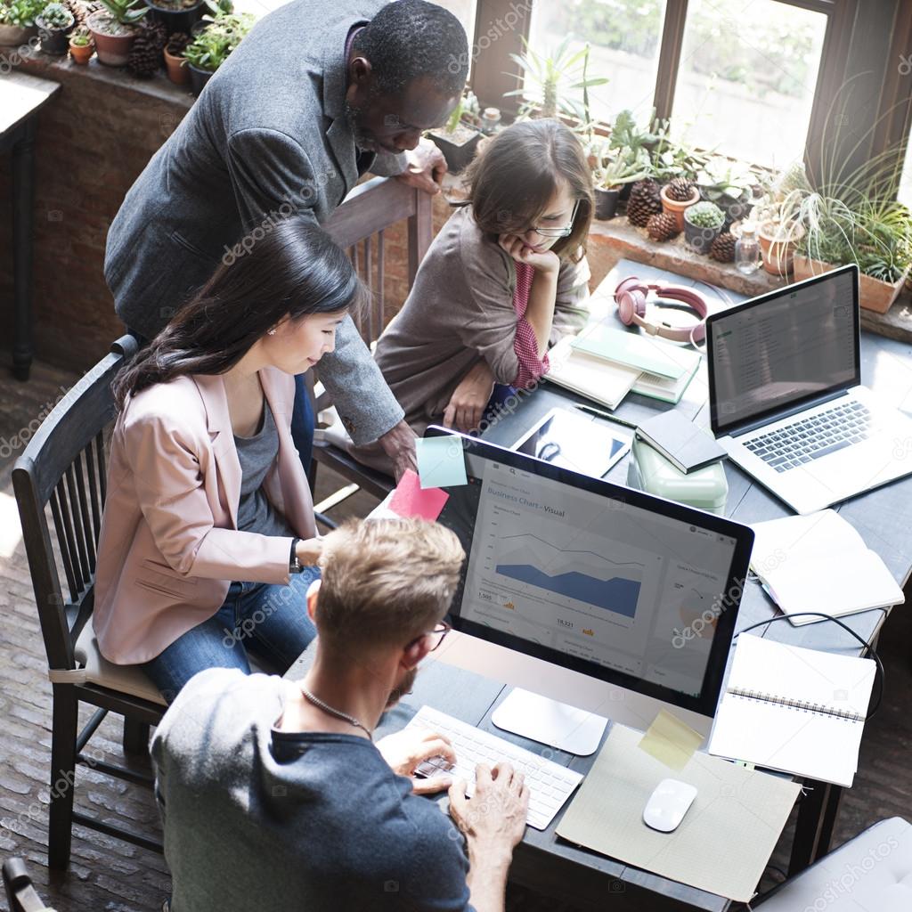 depositphotos 100980986 stock photo business team discussion