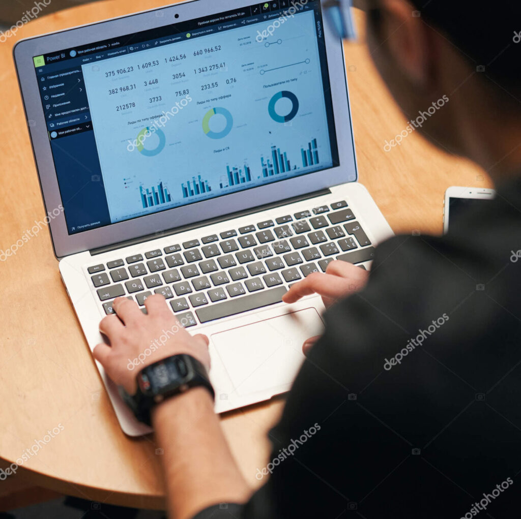 depositphotos 263612794 stock photo closeup of man working on